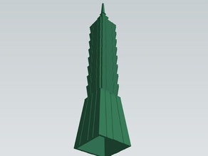 taipei 101 kit buildings structures 3d architectural architecture art featured glass gromfrog large model part playset sketchup tower toy 3d print model - Mito3D
