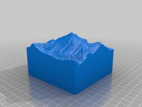 l'aconcagua 10kmcollectible de montagne modèles 7 sommets l'argentine l'escalade percevable sommet sept 3d print model - Mito3D