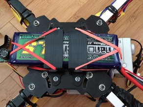 Batterie Halterung hobbyking x666 frame rc Fahrzeuge 3d print model - Mito3D