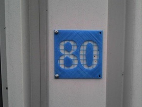 housenumber işareti işaretler logoları 3d print model - Mito3D