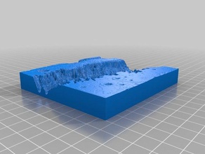 gossamer canyon mars physics astronomy 3d relief map martian 3d print model - Mito3D