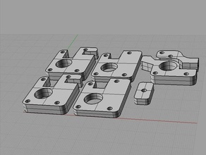 ultimaker xy blocks 3d printer parts slide heads 3d print model - Mito3D