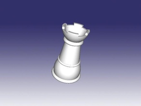 torre ajedrez chess 3d print model - Mito3D