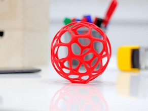 zortrax de voronoi la sphère les mathématiques l'art 3d print model - Mito3D