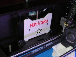 my customized replicator 1 2 2x backplate 3d printer accessories 3d print model - Mito3D