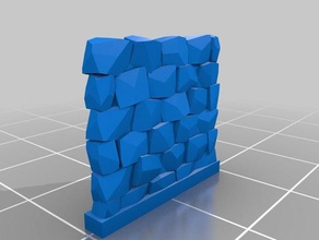 stone wall props customized 3d print model - Mito3D