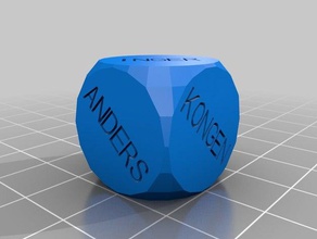 hel terning 1 dados personalizado 3d print model - Mito3D
