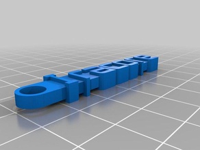 il mio messaggio personalizzato portachiavi organizzazione 3d print model - Mito3D