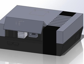 nes pi la electrónica cuadro caso consola dd ddd diseño desarrollo disher titular de nintendo frambuesa raspberry remix 3d print model - Mito3D