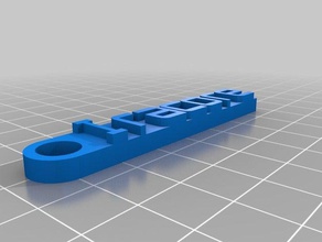 il mio messaggio personalizzato portachiavi 1 organizzazione 3d print model - Mito3D