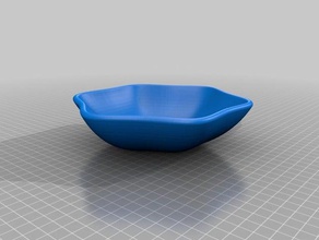 curved bowl decor vegetables 3d print model - Mito3D