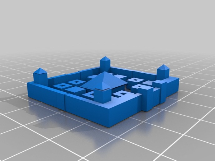 radical escondite de los edificios estructuras 3D print model - Mito3D