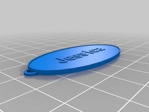 jessicakeychain llaveros personalizado 3d print model - Mito3D