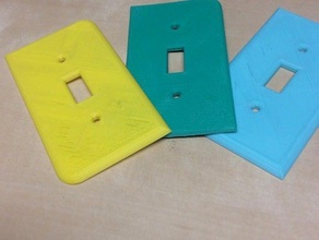 light switch cover replacement parts 3d print model - Mito3D