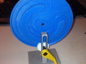 mangle wheel pinion mechanical toys 507 3d print model - Mito3D