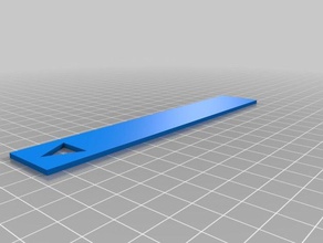 bookmark triangle hole household 3d print model - Mito3D