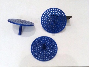 showertub drain screen bathroom everyday hair catch househould shield useful water 3d print model - Mito3D