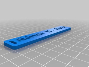 mein Papa name-version-Gepäck-label - Organisation angepasst 3d print model - Mito3D