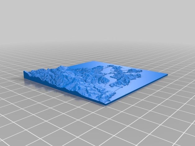 elevation model dunedin new zealand other 3D print model - Mito3D