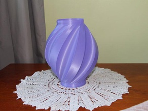 espiral florero decoración 3d print model - Mito3D