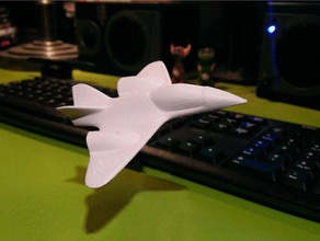 petit avion à réaction des véhicules en blender jetplane macouno simple supportless jouet 3d print model - Mito3D