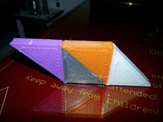 4 extrusora de peça teste 3d impressão testes 3D print model - Mito3D