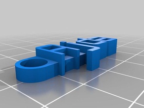 mi mensaje personalizado llavero de ajda organización 3d print model - Mito3D