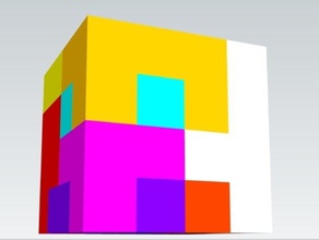 puzzle cube Rätsel 3d Kunst box geometrie gromfrog Haushalt Stellwerk Modell Teil tool - Spielzeug upgrade 3d print model - Mito3D