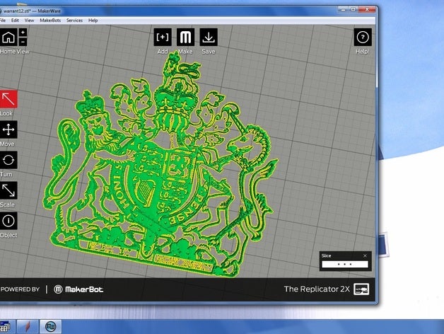 mandat royal de la crête d'autres marine reine navy warrany agent 3D print model - Mito3D