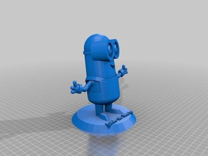 my customized manual minions luuk beste sculptures 3d print model - Mito3D