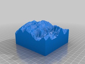 mt mckinleydenali 10km collectible mountain sport outdoors 3d topo 7 summits climbing collectable relief map seven 3d print model - Mito3D