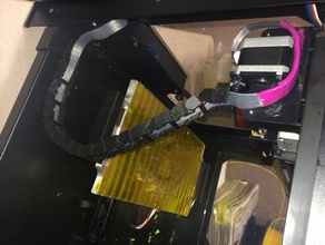 replicator 2 2x axis kablo zinciri 3d baskı 3d print model - Mito3D
