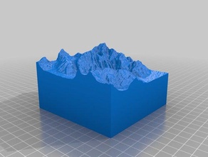 trango towers 10km collectible mountain sport outdoors 3d topo climbing collectable great pakistan relief map 3d print model - Mito3D