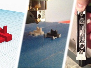 samsonite suitcase handle replacement part parts 3d print model - Mito3D