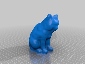 cat statue scan 1 scans replicas animal makelv reconstructme 3d print model - Mito3D