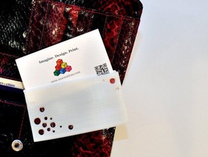 portable porte-carte de visite bureau clip carte 3d print model - Mito3D