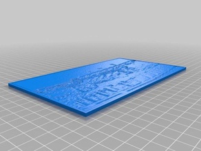 razorback stadium 2d art personalizado 3d print model - Mito3D