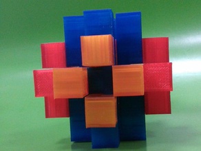 12-Stück burr puzzle Rätsel 3d print model - Mito3D