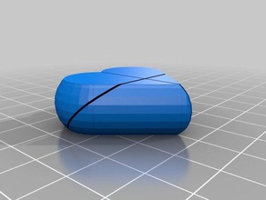 yarı gizli kalp kutusu büyüklüğünde etkileşimli özelleştirilmiş 3d print model - Mito3D