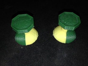 octagon ps4 denetleyicisi çift yükseklik yapışır pedler oyuncak oyun aksesuarlar 3d print model - Mito3D