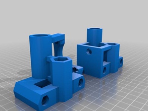 mendel max kit 3d printer parts bronze carraige ends mendelmax 3d print model - Mito3D