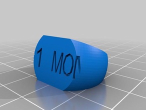 mi personalizados 1 mamá anillo de personalización tamaño anillos 3d print model - Mito3D