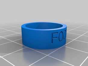 cibo anelli personalizzato 3d print model - Mito3D