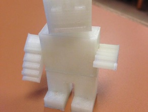 squarebot toys games robot 3d print model - Mito3D