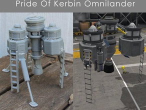 kerbal space program omnilander vehicles nasa probe spacecraft spaceship 3d print model - Mito3D