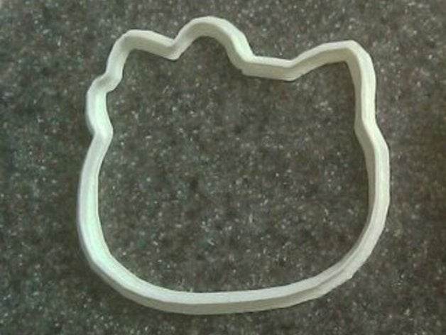 hello kitty cookie cutter kitchen dining cooki 3D print model - Mito3D