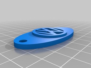 vw key ring keychains customized 3d print model - Mito3D