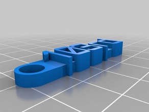 mi 103 mensaje de llavero organización personalizado 3d print model - Mito3D