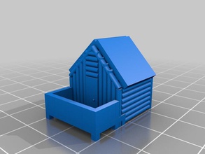 log cabin Gebäude Strukturen is318 nyupoly 3d print model - Mito3D