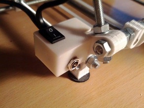 power socket bracket switch reprappro huxley 3d printer parts 3d print model - Mito3D